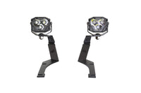Morimoto 4Banger Ditch Light Kit: 15-23 Dodge Charger (HXB Yellow Flood Beam)