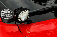 Morimoto 4Banger Ditch Light Kit: 15-23 Dodge Charger (HXB White Flood Beam)