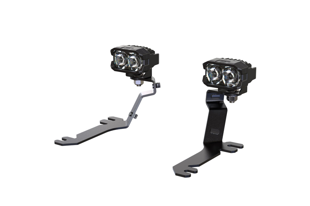 Morimoto 2Banger Ditch Light Kit: 18-23 Ford Mustang (HXB Yellow SAE Wide Beam)