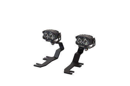 Morimoto 2Banger Ditch Light Kit: 15+ Canyon (NCS Yellow Flood Beam)