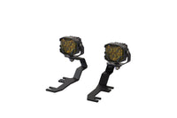Morimoto 4Banger Ditch Light Kit: 15-22 Canyon (HXB Yellow Flood Beam)