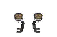 Morimoto 4Banger Ditch Light Kit: 15-22 Canyon (HXB Yellow Flood Beam)