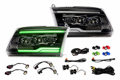 XRGB Evo Headlights: 09-18 Dodge Ram (Set)