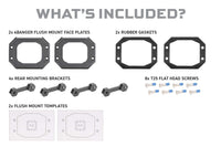 Flush Mounting Kit (Fixed): Morimoto 4Banger Pods (Set)