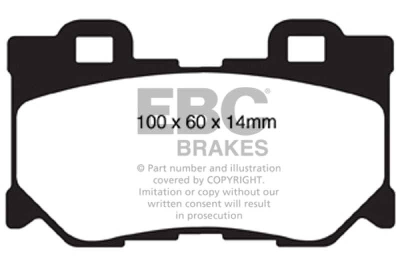 EBC 08-13 Infiniti FX50 5.0 Yellowstuff Rear Brake Pads