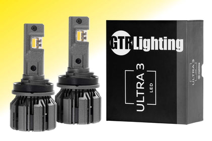 H11/H9/H8: GTR Lighting Ultra 3 Yellow (Pair)
