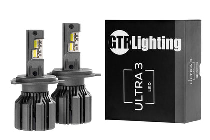 H4/9003: GTR Lighting Ultra 3 (Hi/Lo / Pair)