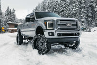 11-16 Ford Super Duty White DRL Heads and Red Tails