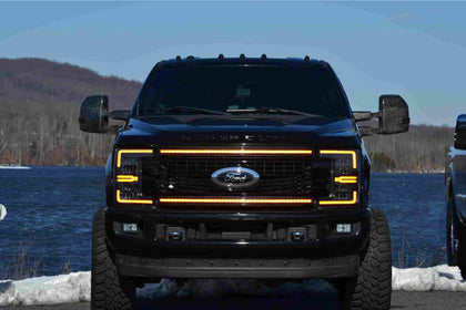 17-19 Ford Super Duty Amber DRL Heads and Smoked Tails