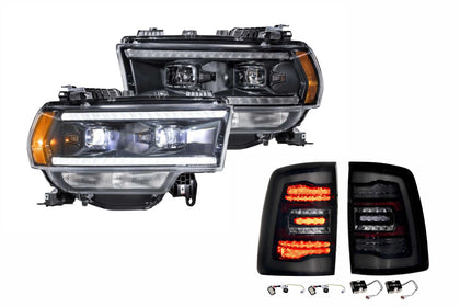 19-24 Ram HD Hybrid Heads and Smoked Tails OEM Projector
