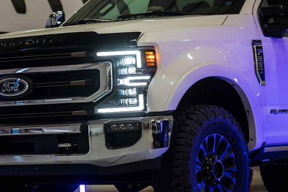 20-22 Ford Super Duty White DRL Heads and Smoked Tails OEM LED