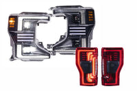 20-22 Ford Super Duty Hybrid Heads and Red Tails OEM LED