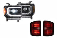 15-19 Sierra 3500HD Dually Heads and Red Tails