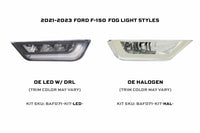 21-23 F-150 OE Halogen 4Banger Fog Light Kit: HXB White