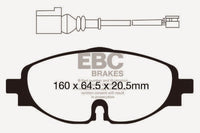 EBC 14+ Audi A3 1.8 Turbo Ultimax2 Front Brake Pads