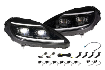 XB Evo Hybrid Headlights: 05-13 Corvette C6 (Set)