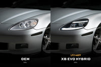 XB Evo Hybrid Headlights: 05-13 Corvette C6 (Set)
