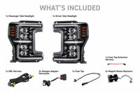 17-19 Ford Super Duty XB EVO Hybrid LED Headlights