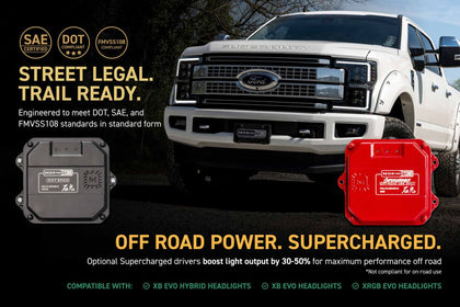17-19 Ford Super Duty XB EVO Hybrid LED Headlights