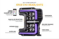 XRGB Evo Headlights: 17-19 Super Duty (Set)