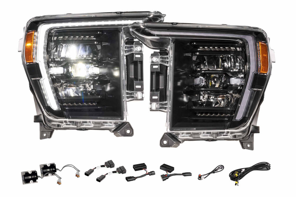 XB Evo Hybrid Headlights: 21-23 Ford F-150 / Raptor (Set) - 2021-2023 Ford F-150 with Halogen Headlights
