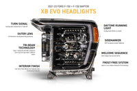 XB Evo Headlights: 21-23 Ford F-150 / Raptor (Set) - 2021-2023 Ford F-150 with Halogen Headlights