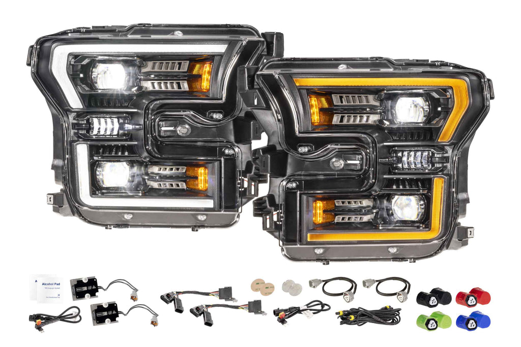 XB Evo Headlights: 15-17 Ford F-150 / 17-20 Raptor (Set)
