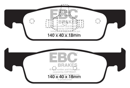 EBC 2016-2017 Smart Fortwo 0.9L Turbo Greenstuff Front Brake Pads