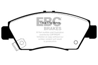 EBC 12 Acura ILX 1.5 Hybrid Greenstuff Front Brake Pads