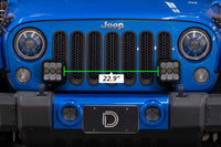 2018-2018 Jeep Wrangler JK Auxiliary Light JK SS5 CrossLink Bumper Lightbar Kit Sport Driving