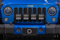2018-2018 Jeep Wrangler JK Light Bar Mounting Kit JK SS5 4-Pod CrossLink Grille Lightbar Kit Pro White Combo