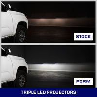 2016-2023 Toyota Tacoma LED Projector Headlights with Selectable DRL (pair)
