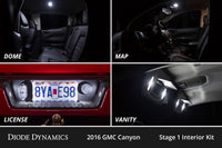 Interior LED Kit For 2015-2022 Gmc Canyon Cool White Stage 2