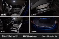 Interior LED Kit For 2011-2015 Chevrolet Cruze Cool White Stage 1