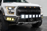 2017-2020 Ford F-150 Light Bar Mounting Kit SS5 Grille CrossLink Lightbar Kit Raptor Pro White Combo