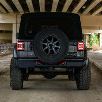 2018-2025 Jeep Wrangler LED Tail Lights Red (pair)