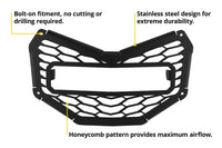 2017-2019 Can-Am Maverick X3 Max Turbo R Light Bar Mounting Kit SS10 Grille Sport Yellow Driving