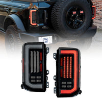 2021-2025 Ford Bronco LED Tail Lights Red (pair)