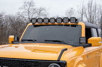 2021-2025 Ford Bronco Light Bar Mounting Kit SS5 Sport CrossLink Windshield White Combo Lightbar Kit