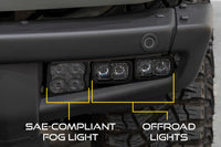2021-2025 Ford Bronco Stage Series Fog Pocket Kit Yellow Pro