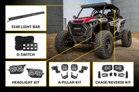 2019-2019 Polaris RZR XP 1000 EPS Light Bar Mounting Kit SS10 Grille Pro Yellow Driving