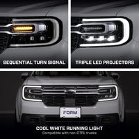 2022-2024 Ford Maverick Sequential LED Projector Headlights (pair)