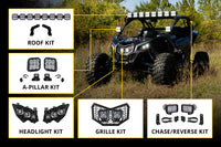 2022-2025 Can-Am Maverick X3 X rc Turbo RR 72 Light Bar Mounting Kit Stage Series 1.875 Inch Roll Bar Reverse Light Kit C2 2.0 Sport (pair)