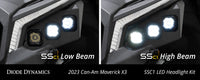 2018-2018 Can-Am Maverick X3 900 HO Light Bar Mounting Kit C1 Headlamp Kit Pro White ABL (pair)