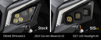 2018-2021 Can-Am Maverick X3 X rc Turbo Light Bar Mounting Kit C1 Headlamp Kit Pro White ABL (pair)