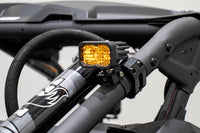 2021-2025 Can-Am Maverick X3 Max X rs Turbo RR Smart-Shox Light Bar Mounting Kit Stage Series 1.875 Inch Roll Bar Chase Light Kit C2 2.0 Pro Yellow (pair)