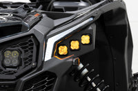 2018-2018 Can-Am Maverick X3 900 HO Light Bar Mounting Kit C1 Headlamp Kit Pro White ABL (pair)