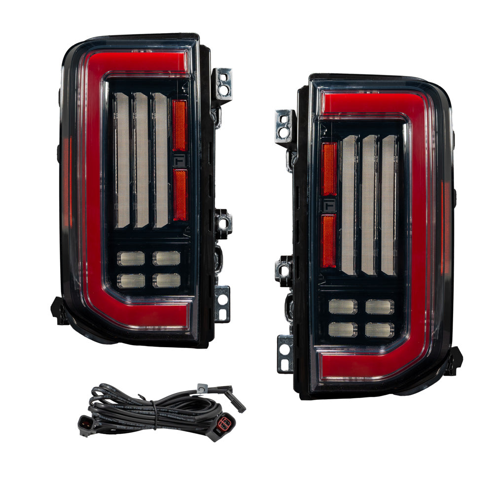 2021-2025 Ford Bronco LED Tail Lights Red (pair)