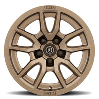 ICON Vector 5 17x8.5 5x150 25mm Offset 5.75in BS 110.1mm Bore Bronze Wheel