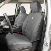 Covercraft 22-24 Chevrolet Silverado Carhartt PrecisionFit Custom Front Row Seat Covers - Gravel